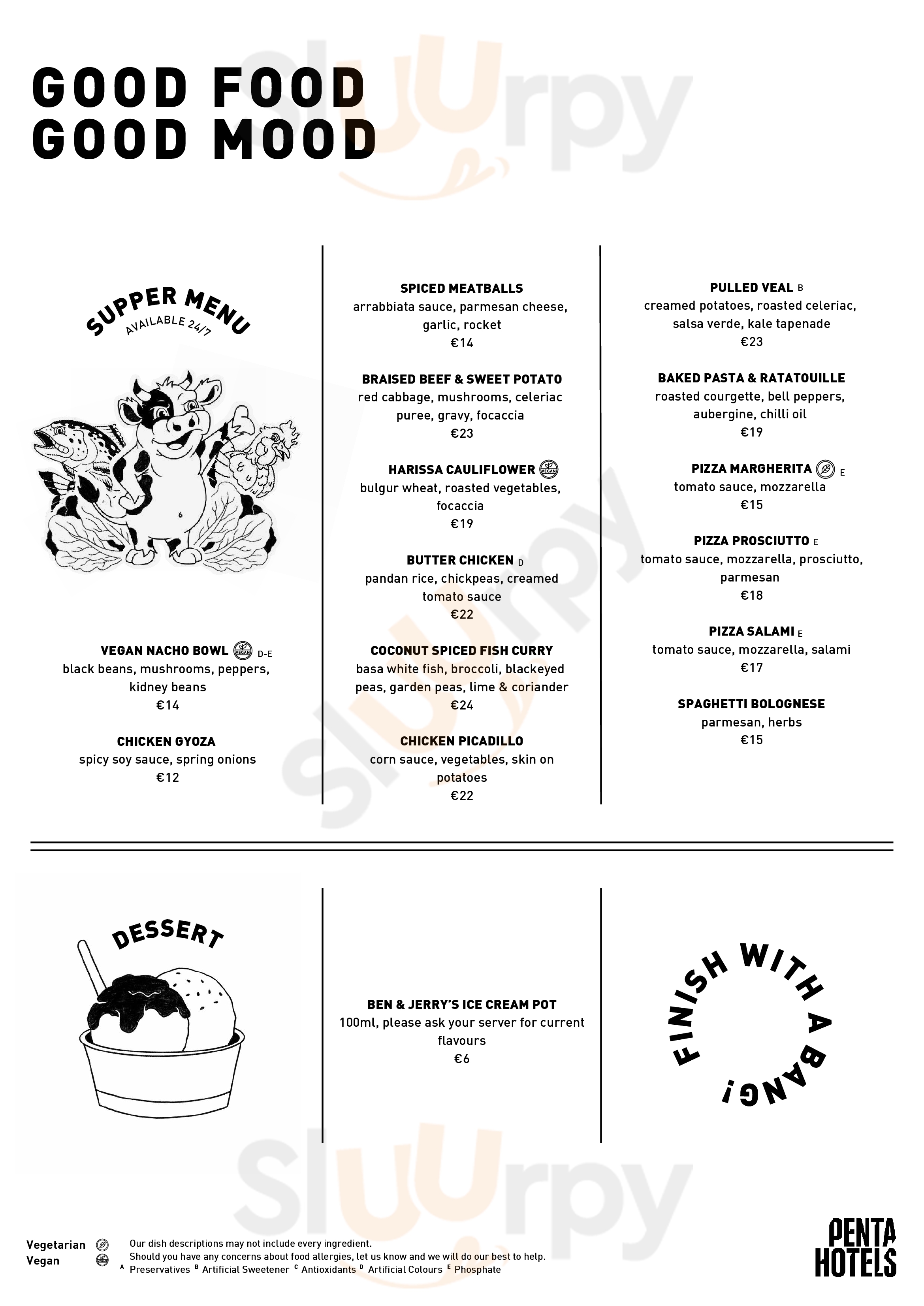 Main Menu - Pentalounge Bremen