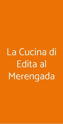 La Cucina Di Edita Al Merengada, Torri del Benaco