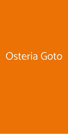 Osteria Goto, Peschiera del Garda