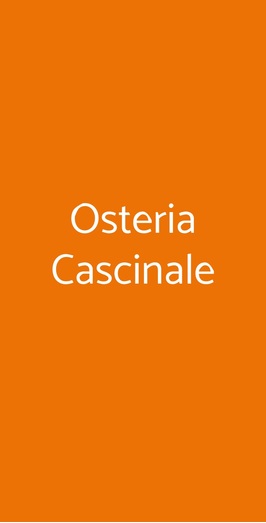 Osteria Cascinale, Lonate Pozzolo