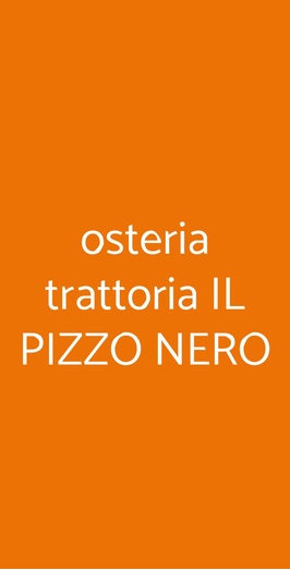 Osteria Trattoria Il Pizzo Nero, Villafranca di Verona