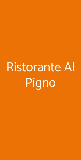 Trattoria Locanda Al Pigno, Sona