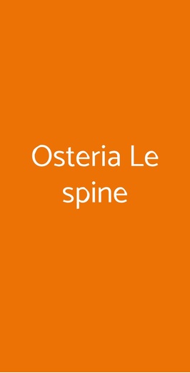 Osteria Le Spine, Peschiera del Garda