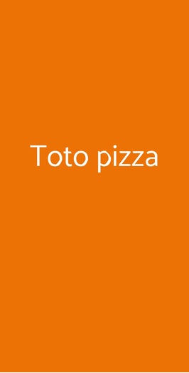 Toto Pizza, Cosenza