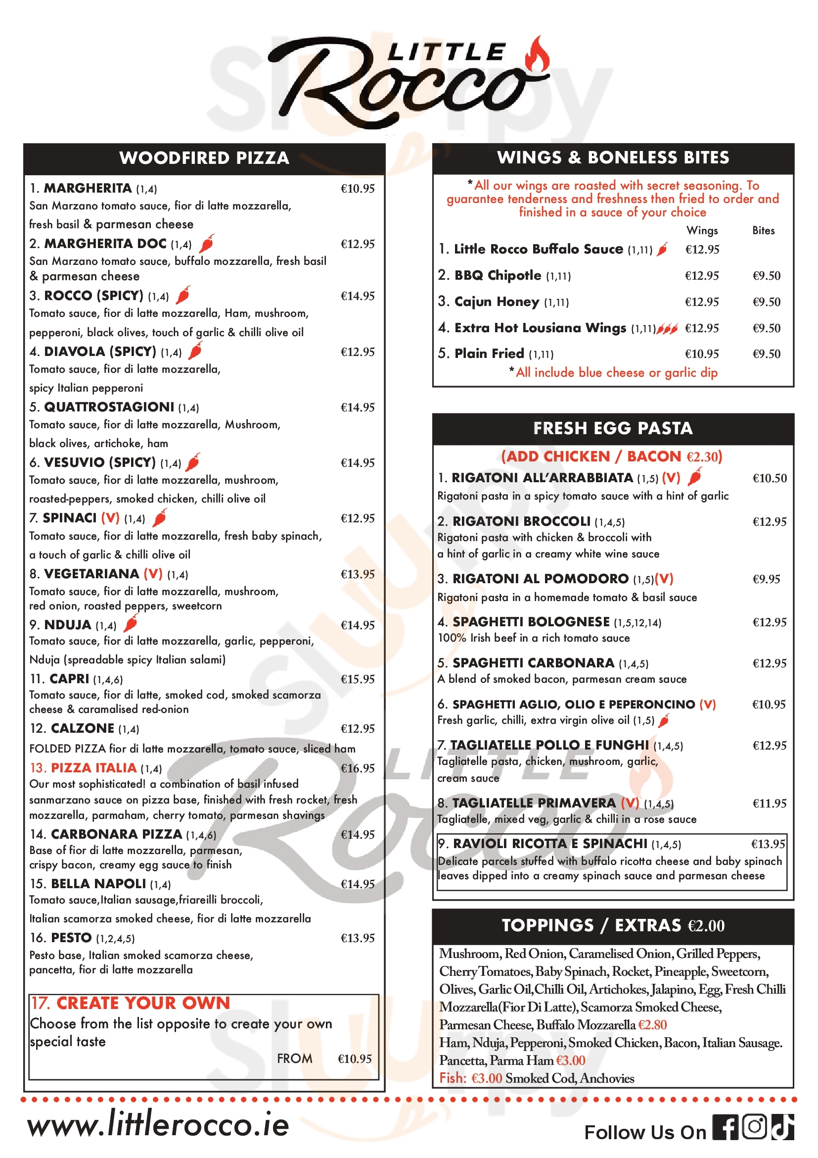 Little Rocco Drogheda Menu - 1