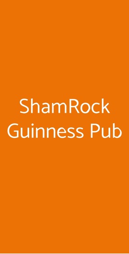 Shamrock Guinness Pub, Rende