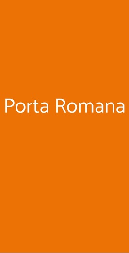 Porta Romana