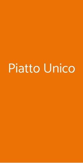 Piatto Unico, Colognola ai Colli