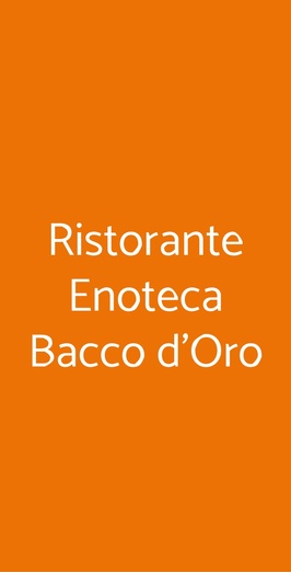 Bacco D'oro, Mezzane di Sotto