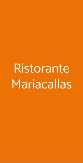 Ristorante Mariacallas, Verona