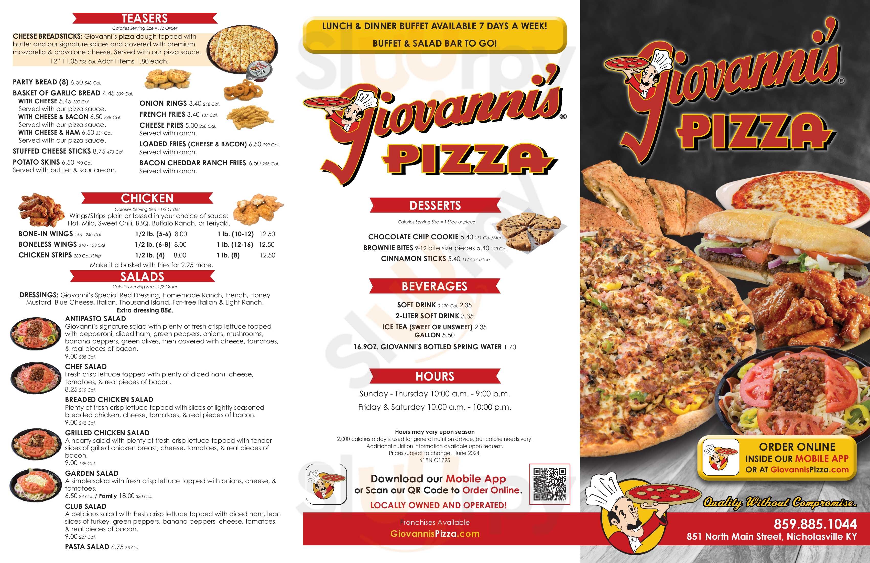 Giovanni's Pizza Nicholasville Menu - 1