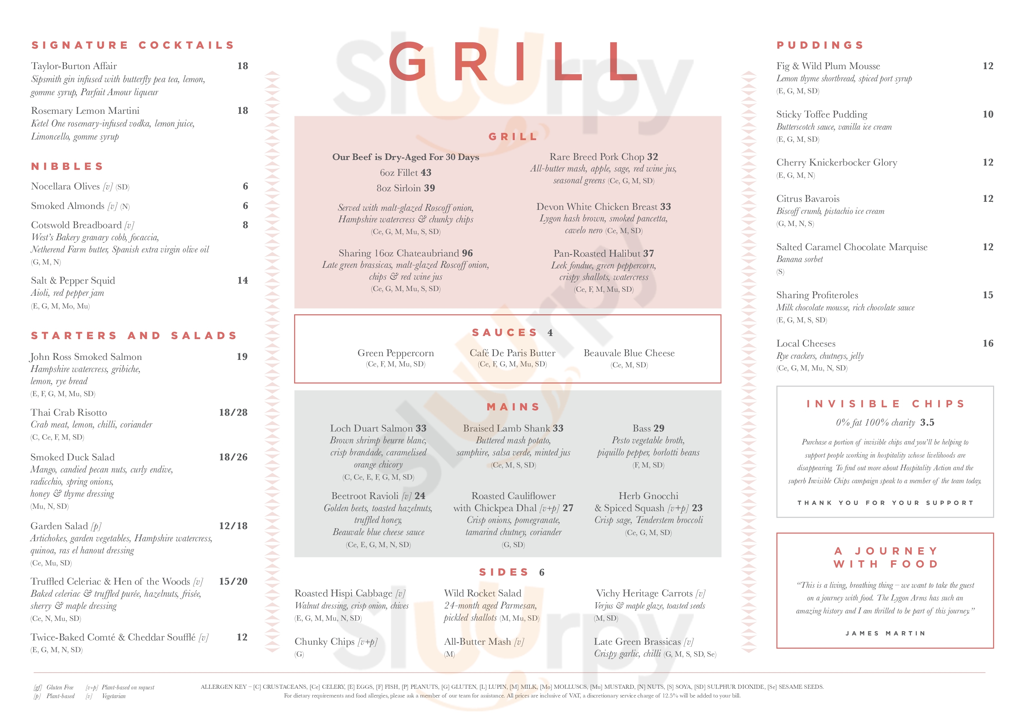 Main Menu - Afternoon Tea The Lygon Arms