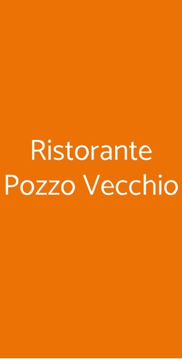 Ristorante Pozzo Vecchio, Capoliveri