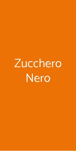 Zucchero Nero Osteria, Livorno