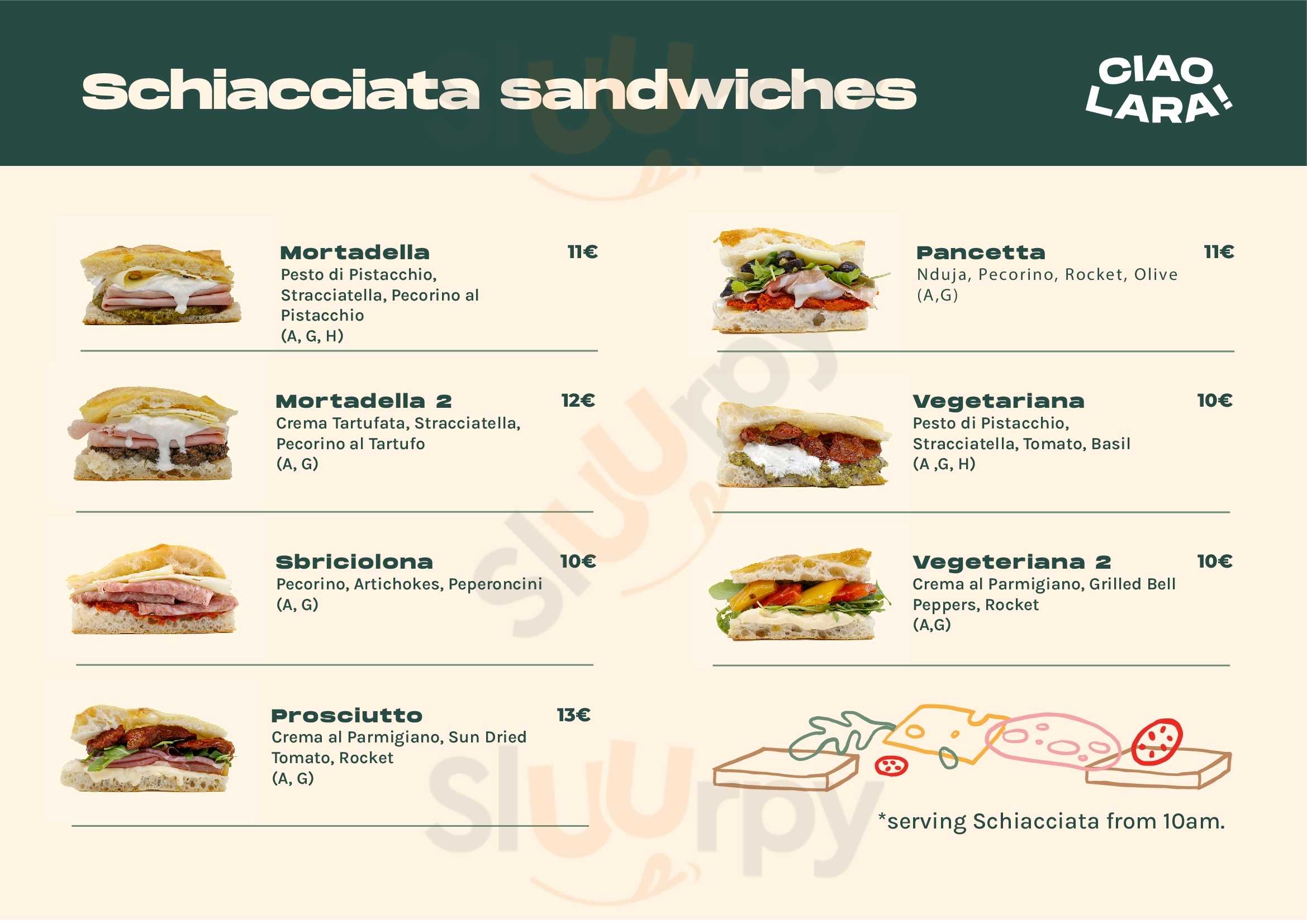 Ciao Lara Sandwiches Wien Menu - 1