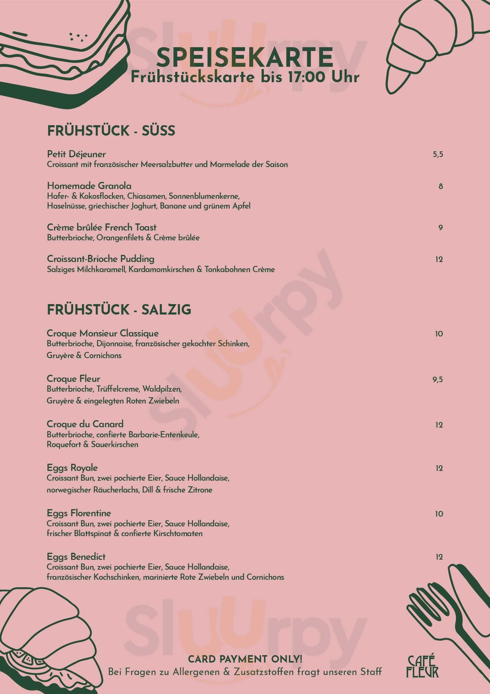 Café Fleur Köln Menu - 1