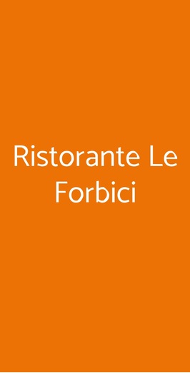 Ristorante Le Forbici, Castiglioncello