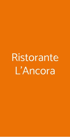 Ristorante L'ancora, Livorno