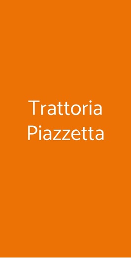 Trattoria Piazzetta A Persiceto, San Giovanni in Persiceto