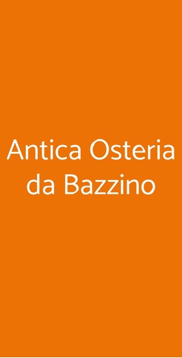 Antica Osteria Di Bazzino, Poggibonsi