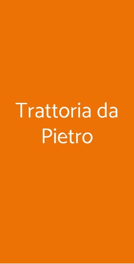 Trattoria Da Pietro, Bologna