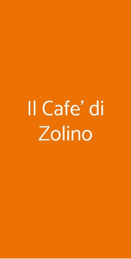 Osteria Il Cafe' Di Zolino, Imola