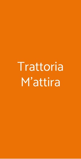 Trattoria M'attira, Imola