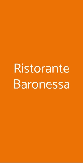 Ristorante Baronessa, Sicilia