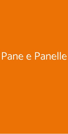 Pane E Panelle, Bologna
