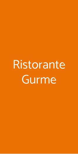 Ristorante Gurmé, Bologna