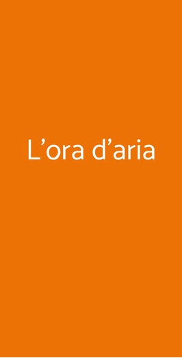 L'ora D'aria, Bologna