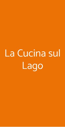 Ristorante La Cucina Sul Lago, Bologna