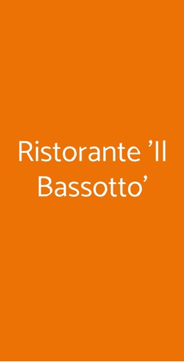 Ristorante 'il Bassotto', Porretta Terme