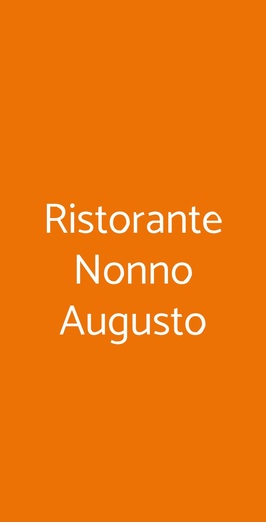 Ristorante Nonno Augusto, Terracina