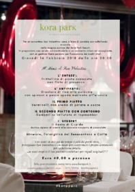 Menu san valentino