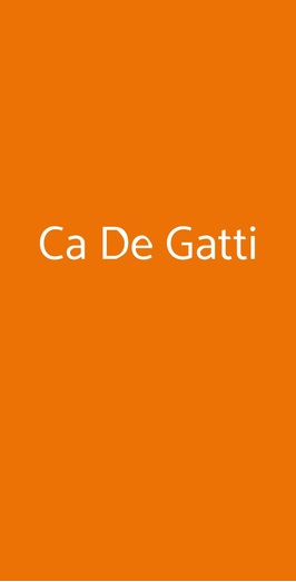 Ca De Gatti, Faenza