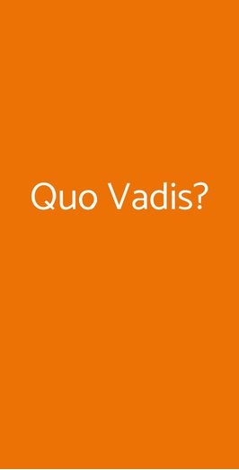 Quo Vadis?, Rimini
