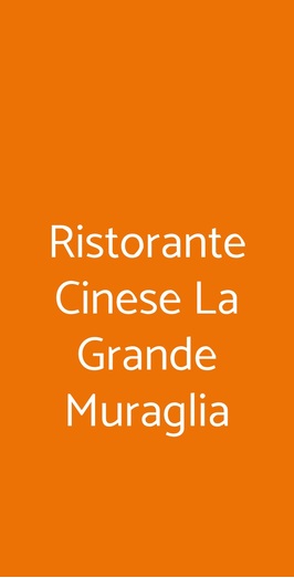 Ristorante Cinese La Grande Muraglia, Riccione