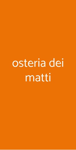 Osteria Dei Matti, Montichiari