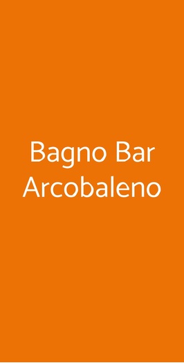 Bagno Bar Arcobaleno, Lido Adriano