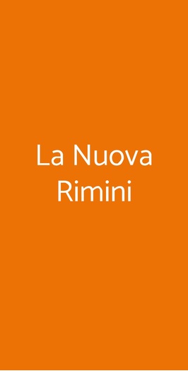 Ristorante La Nuova Rimini, Rovato