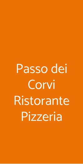 Ristorante Pizzeria Passo Dei Corvi, Lonato del Garda