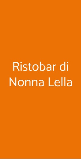 Ristobar Di Nonna Lella, Poggio Torriana