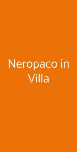 Neropaco In Villa, Ponte San Marco