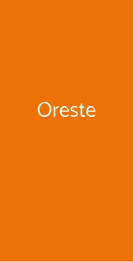 Ristorante Oreste, Modena