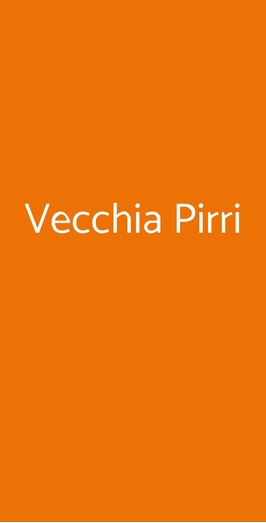 Vecchia Pirri, Modena