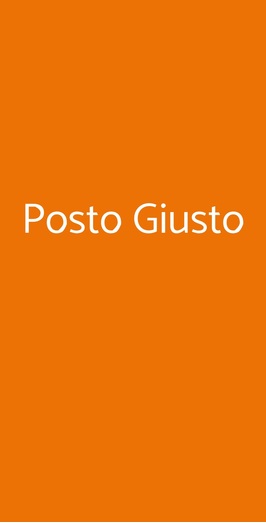 Posto Giusto, Castelnuovo Rangone