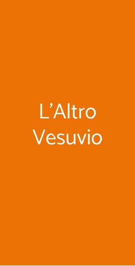 Pizzeria L'altro Vesuvio, Modena