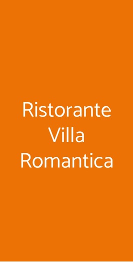 Ristorante Villa Romantica, Limone sul Garda