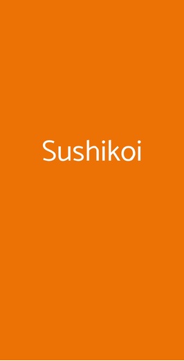 Sushikoi, Carpi